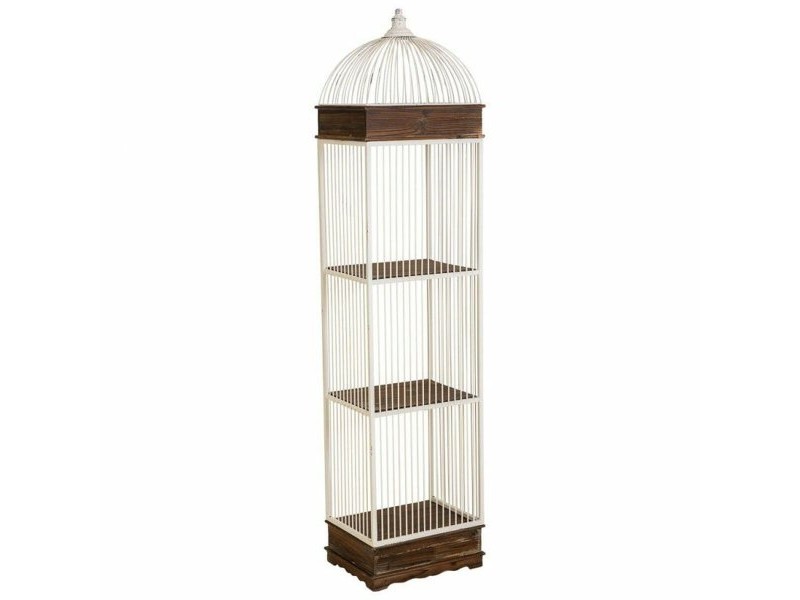 Лавица Alexandra House Living Бял Метал Дървен MDF 31 x 172 x 41 cm