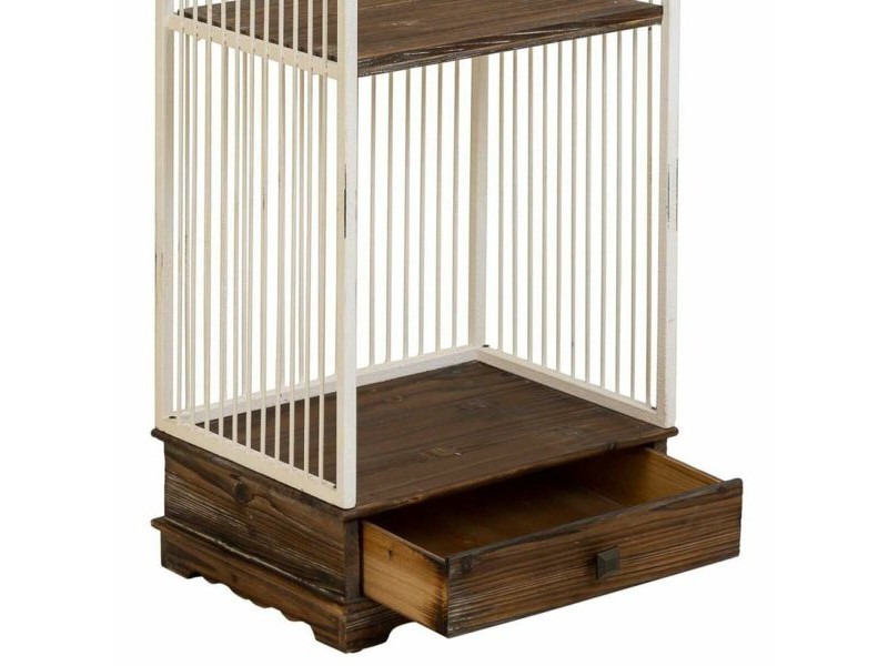 Лавица Alexandra House Living Бял Метал Дървен MDF 31 x 172 x 41 cm