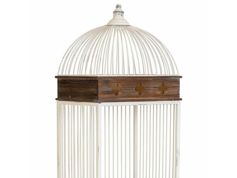 Лавица Alexandra House Living Бял Метал Дървен MDF 31 x 172 x 41 cm