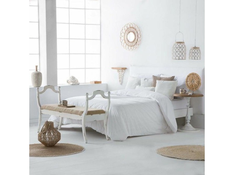 Рафтове Alexandra House Living Бял Cмърч Дървен MDF 37 x 15 x 30 cm