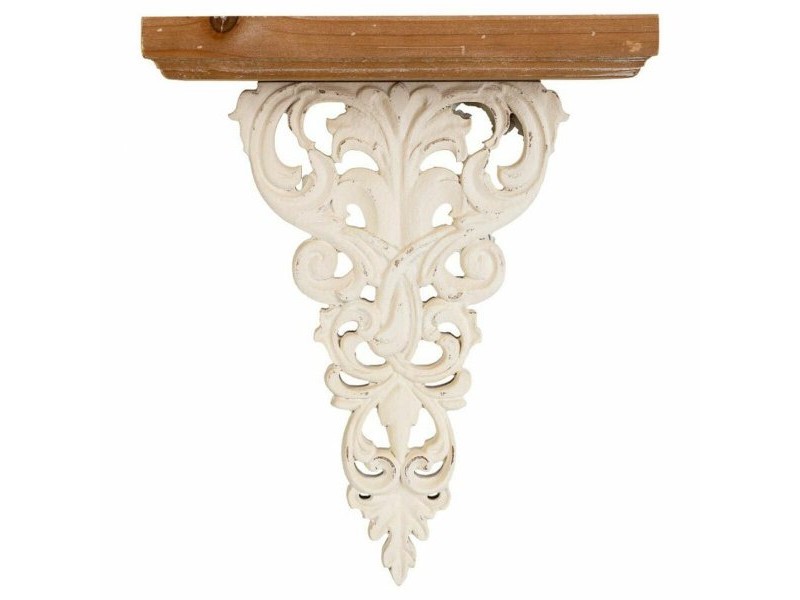 Рафтове Alexandra House Living Бял Cмърч Дървен MDF 37 x 15 x 30 cm