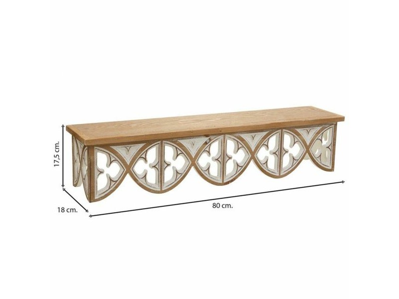 Рафтове Alexandra House Living Кафяв Cмърч Дървен MDF 18 x 17 x 80 cm