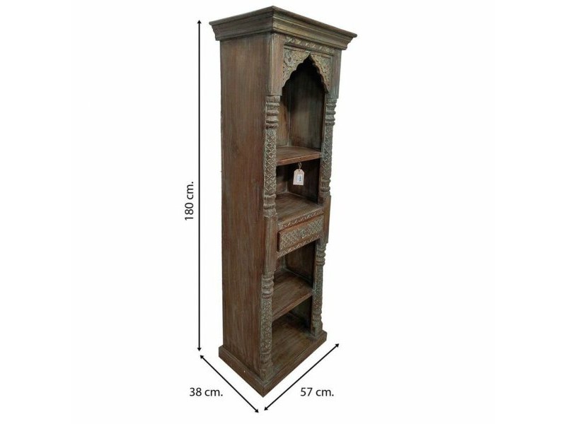 Лавица Alexandra House Living Кафяв Дърво манго 38 x 180 x 57 cm