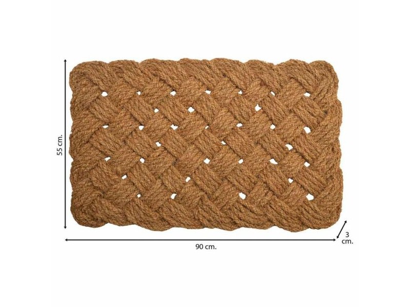 Изтривалка за Врата Alexandra House Living Естествен Кокосови влакна 3 x 90 x 55 cm