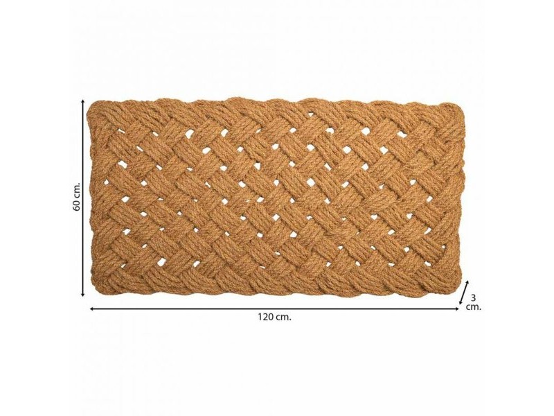 Изтривалка за Врата Alexandra House Living Естествен Кокосови влакна 3 x 120 x 60 cm