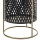Комплект саксии Alexandra House Living Черен Метал Желязо 27 x 74 x 27 cm 3 Части