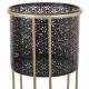 Комплект саксии Alexandra House Living Черен Метал Желязо 26 x 150 x 26 cm 2 Части
