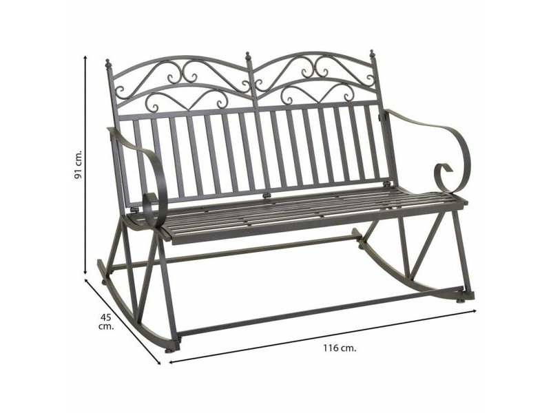 Фотьойл Alexandra House Living Кафяв 24 x 48 x 24 cm Люлеещ се стол