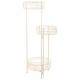Поставка за Саксия Alexandra House Living Бял Метал Желязо 25 x 158 x 40 cm