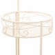 Поставка за Саксия Alexandra House Living Бял Метал Желязо 25 x 158 x 40 cm