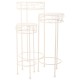 Поставка за Саксия Alexandra House Living Бял Метал Желязо 28 x 120 x 58 cm