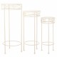 Поставка за Саксия Alexandra House Living Бял Метал Желязо 28 x 120 x 58 cm