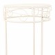 Поставка за Саксия Alexandra House Living Бял Метал Желязо 28 x 120 x 58 cm