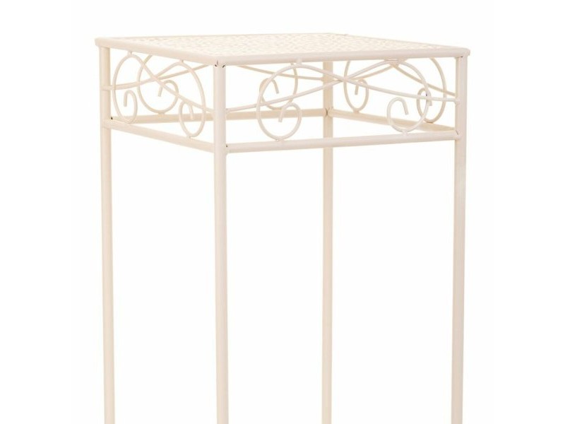 Поставка за Саксия Alexandra House Living Бял Метал Желязо 28 x 160 x 58 cm Поставка за Саксия Alexandra House Living Бял Метал Желязо 28 x 160 x 58 cm