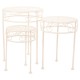 Поставка за Саксия Alexandra House Living Бял Метал Желязо 30 x 120 x 30 cm