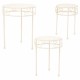 Поставка за Саксия Alexandra House Living Бял Метал Желязо 30 x 120 x 30 cm