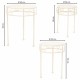 Поставка за Саксия Alexandra House Living Бял Метал Желязо 30 x 120 x 30 cm