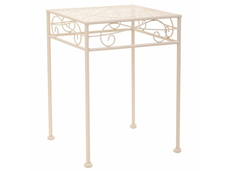 Поставка за Саксия Alexandra House Living Бял Метал Желязо 25 x 45 x 72 cm