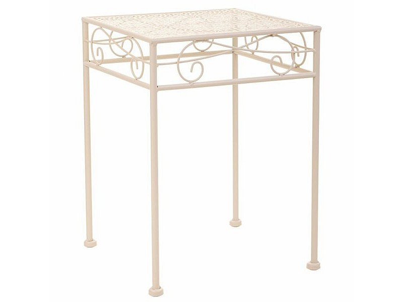 Поставка за Саксия Alexandra House Living Бял Метал Желязо 25 x 45 x 72 cm