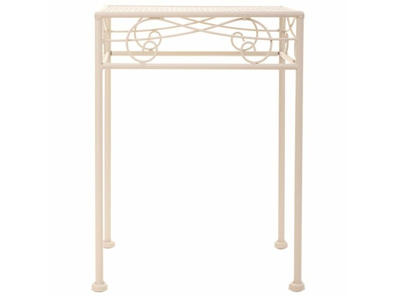 Поставка за Саксия Alexandra House Living Бял Метал Желязо 25 x 45 x 72 cm