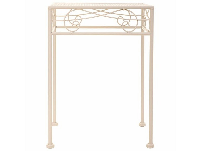 Поставка за Саксия Alexandra House Living Бял Метал Желязо 25 x 45 x 72 cm