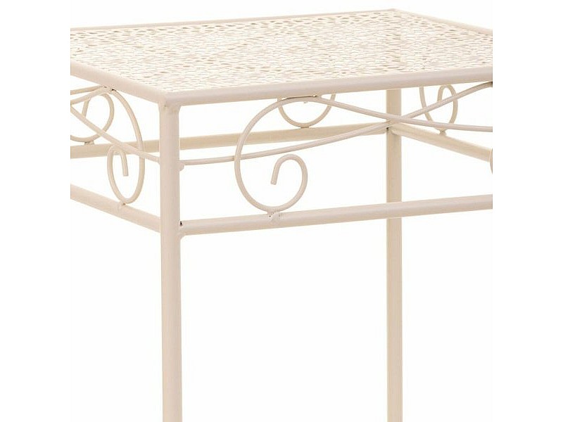 Поставка за Саксия Alexandra House Living Бял Метал Желязо 25 x 45 x 72 cm