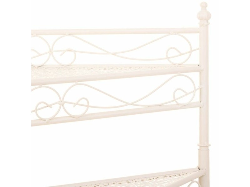 Поставка за Саксия Alexandra House Living Бял Метал Желязо 25 x 37 x 59 cm
