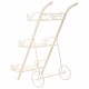 Поставка за Саксия Alexandra House Living Бял Метал Желязо 25 x 32 x 55 cm