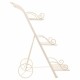 Поставка за Саксия Alexandra House Living Бял Метал Желязо 25 x 32 x 55 cm