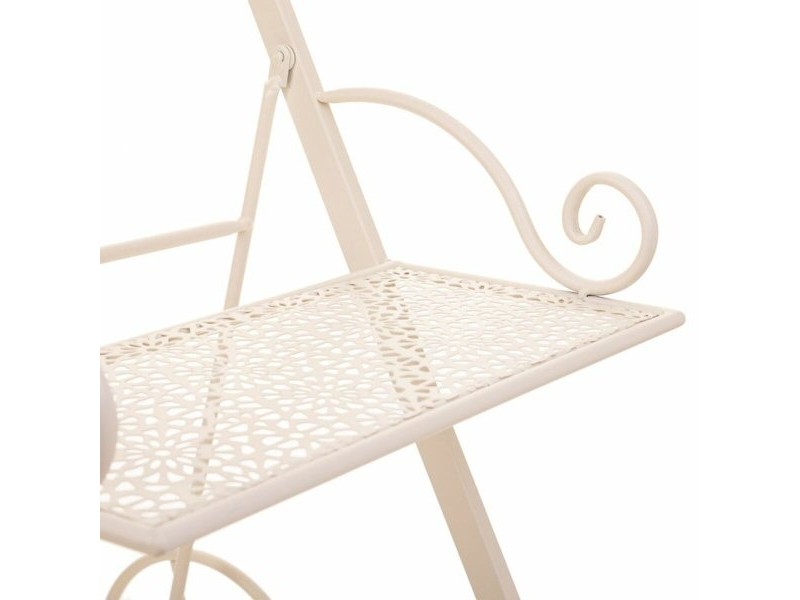 Поставка за Саксия Alexandra House Living Бял Метал Желязо 25 x 32 x 55 cm