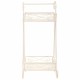 Поставка за Саксия Alexandra House Living Бял Метал Желязо 23 x 65 x 28 cm