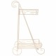 Поставка за Саксия Alexandra House Living Бял Метал Желязо 23 x 65 x 28 cm