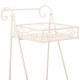 Поставка за Саксия Alexandra House Living Бял Метал Желязо 23 x 65 x 28 cm