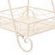 Поставка за Саксия Alexandra House Living Бял Метал Желязо 23 x 65 x 28 cm