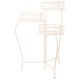 Поставка за Саксия Alexandra House Living Бял Метал Желязо 34 x 76 x 40 cm