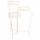 Поставка за Саксия Alexandra House Living Бял Метал Желязо 34 x 76 x 40 cm