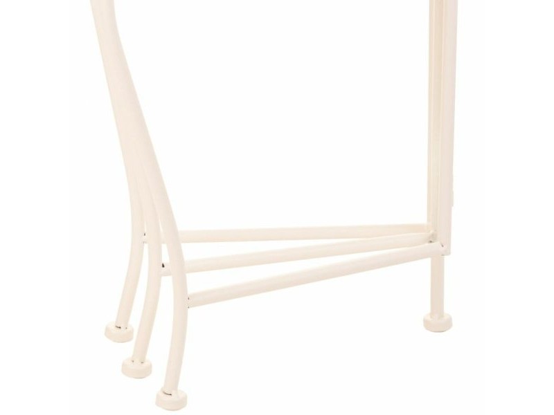Поставка за Саксия Alexandra House Living Бял Метал Желязо 34 x 76 x 40 cm