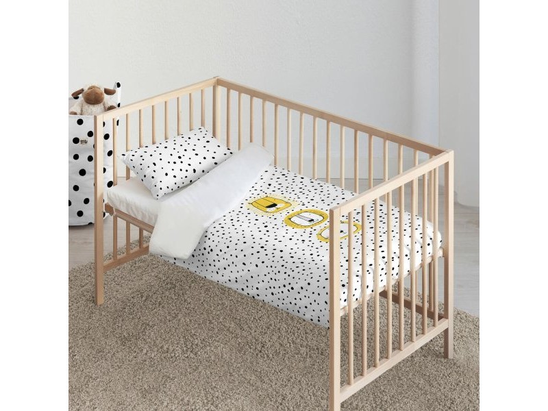 Комплект покривка за завивка Kids&Cotton Dakari Big Черен 100 x 120 cm