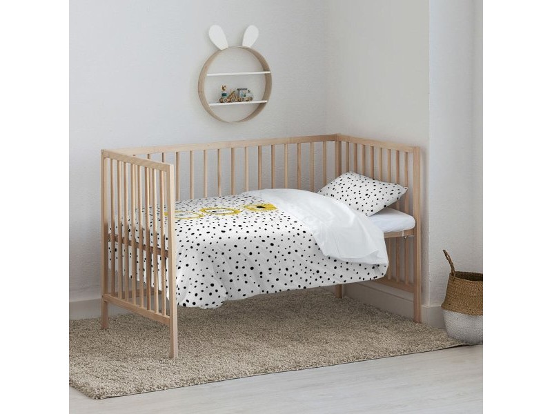 Комплект покривка за завивка Kids&Cotton Dakari Big Черен 100 x 120 cm