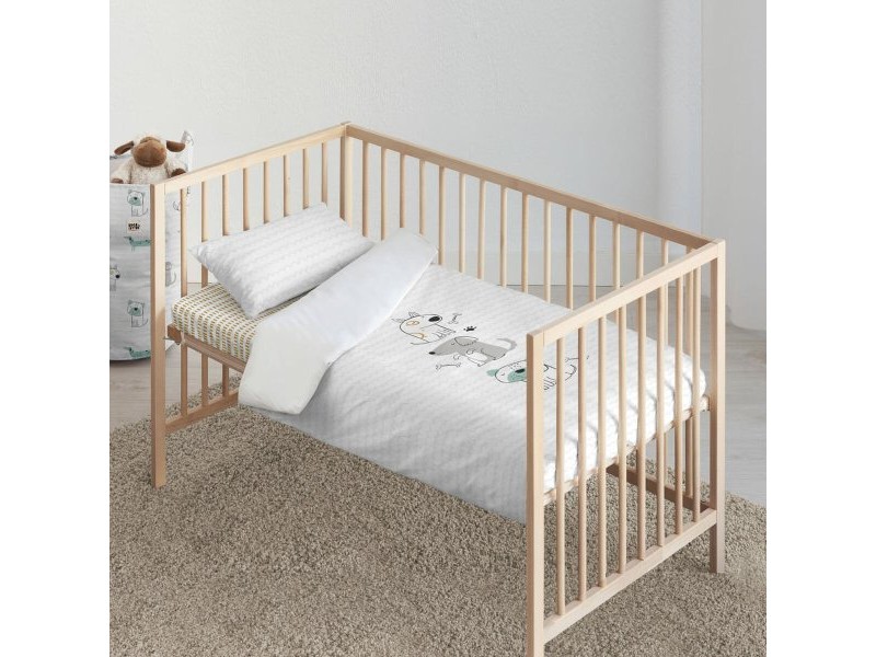 Комплект покривка за завивка Kids&Cotton Huali Big Син 100 x 120 cm