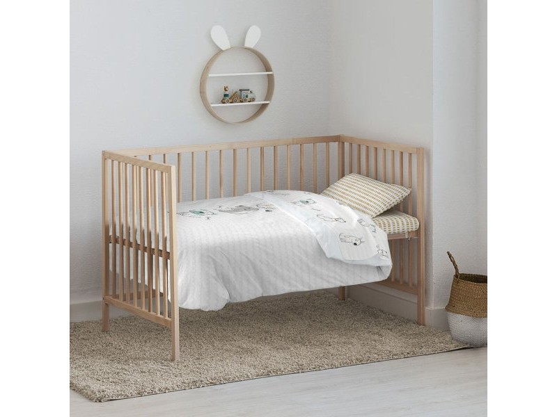 Комплект покривка за завивка Kids&Cotton Huali Big Син 100 x 120 cm