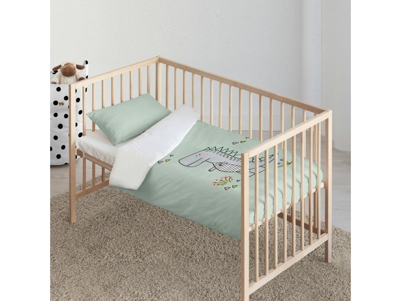 Комплект покривка за завивка Kids&Cotton Italo Big Мента 100 x 120 cm