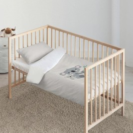 Комплект покривка за завивка Kids&Cotton Kuno Сив 100 x 120 cm