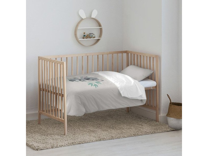 Комплект покривка за завивка Kids&Cotton Kuno Сив 100 x 120 cm