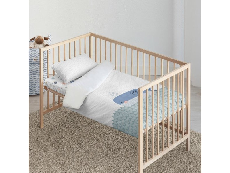 Комплект покривка за завивка Kids&Cotton Malu Big Син 100 x 120 cm