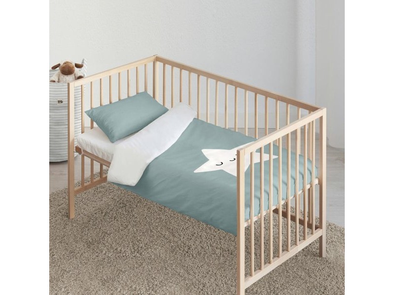 Комплект покривка за завивка Kids&Cotton Nadir Син 100 x 120 cm