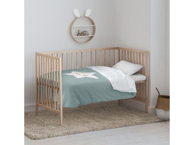 Комплект покривка за завивка Kids&Cotton Nadir Син 100 x 120 cm