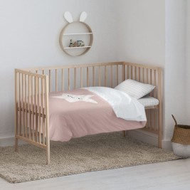 Комплект покривка за завивка Kids&Cotton Nadir Розов 100 x 120 cm