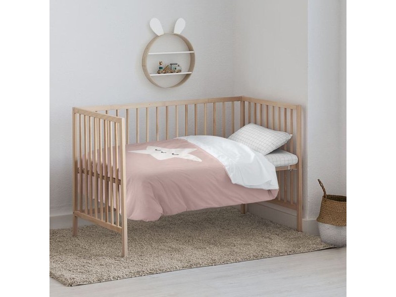 Комплект покривка за завивка Kids&Cotton Nadir Розов 100 x 120 cm Комплект покривка за завивка Kids&Cotton Nadir Розов 100 x 120 cm