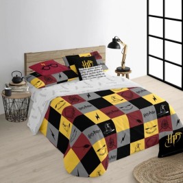 Комплект покривка за завивка Harry Potter Hogwarts Многоцветен 120 легло 200 x 200 cm